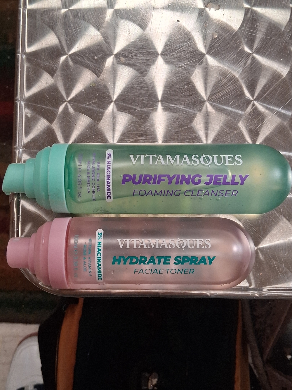 Vitamasques Purifying Jelly Foaming Cleanser And Hydrate Spray Facial Toner